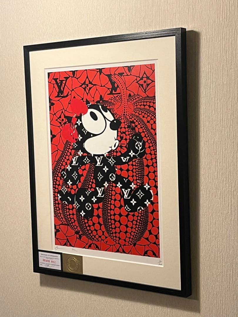 DEATH NYC ／FELIX／草間彌生／HELLO KITTY 【額装付き】