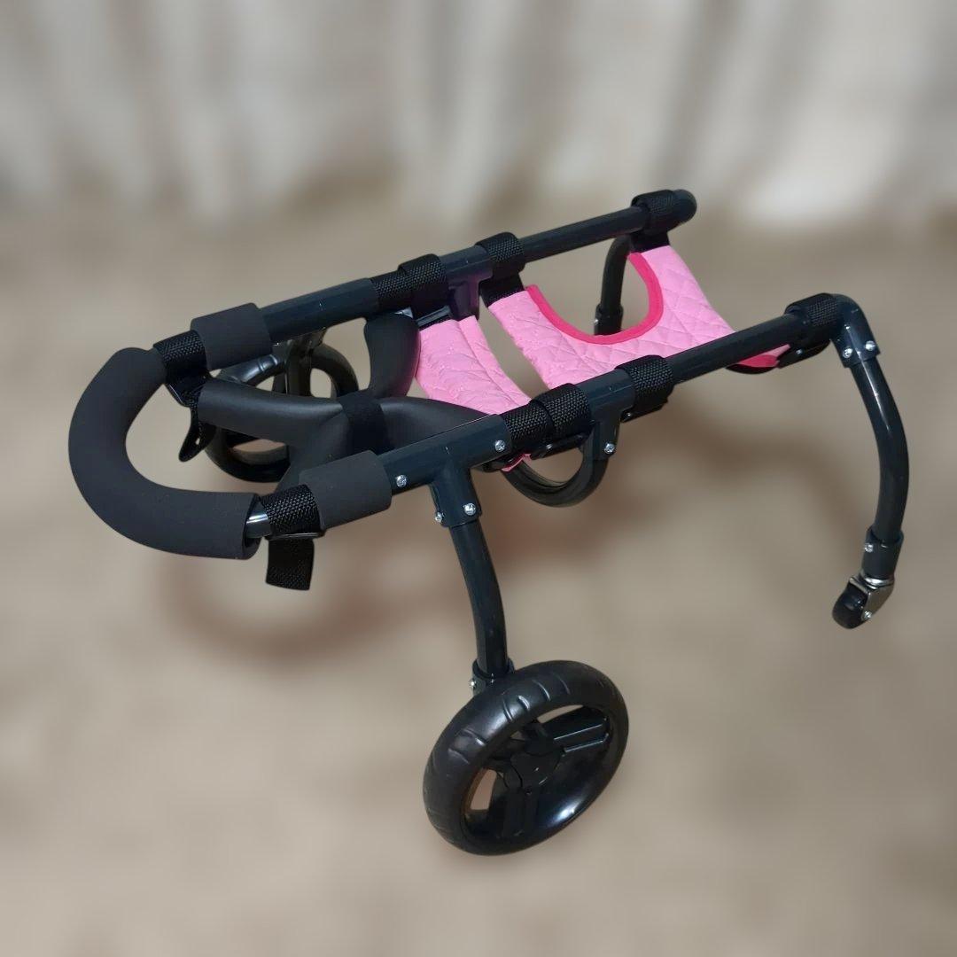 ワンちゃん4輪　リハビリ　食事補助　犬用車椅子　介護用品　犬の歩行器