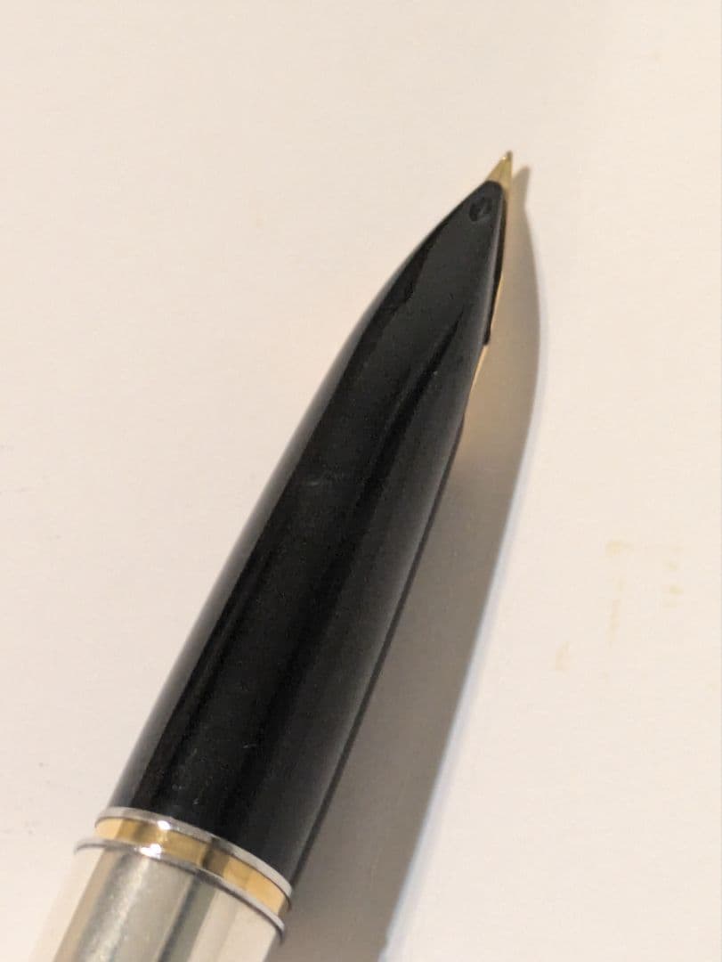 パイロット　シルバーン　鶴　硬　細字　18金750