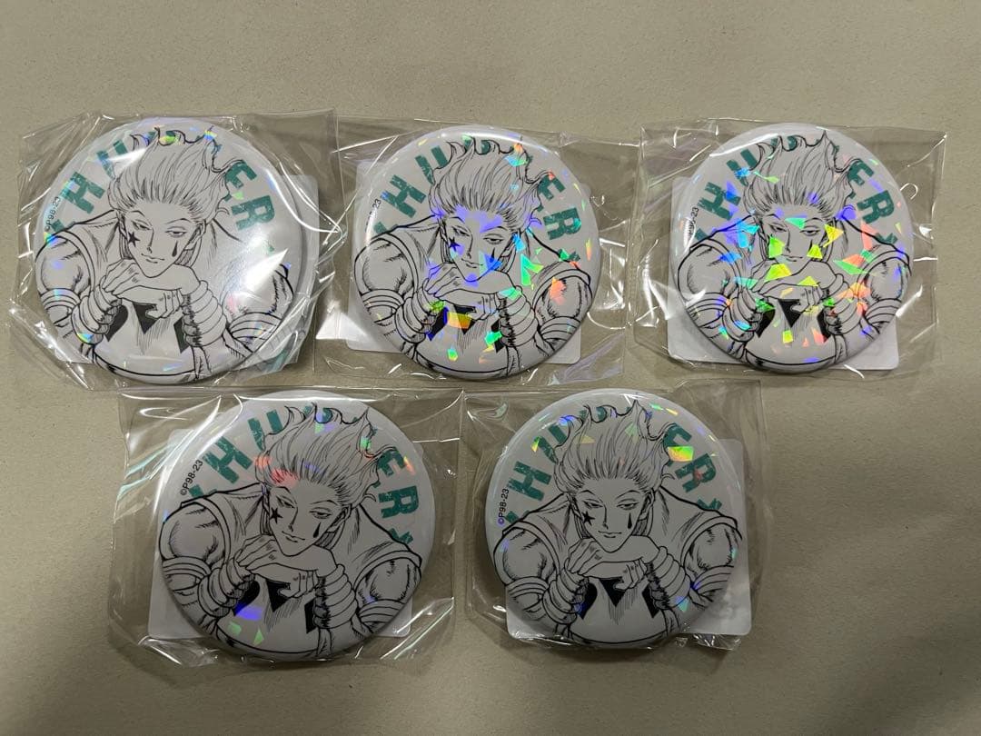 HUNTER×HUNTER オールスター缶バッジ　ヒソカ　ヨークシンシティ×5