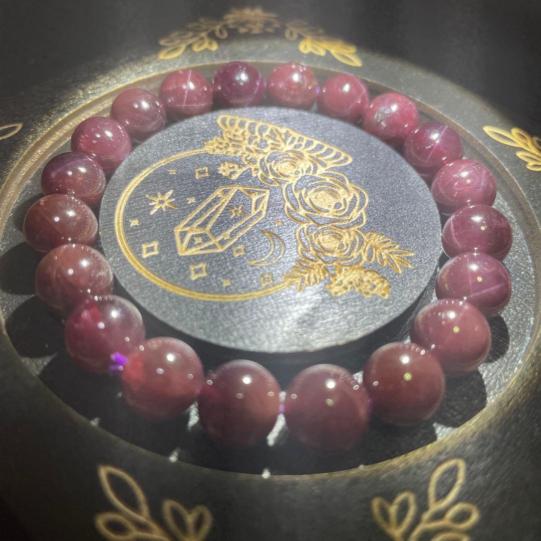 桃蓮玉 紫アゲハ ミサンガ✨