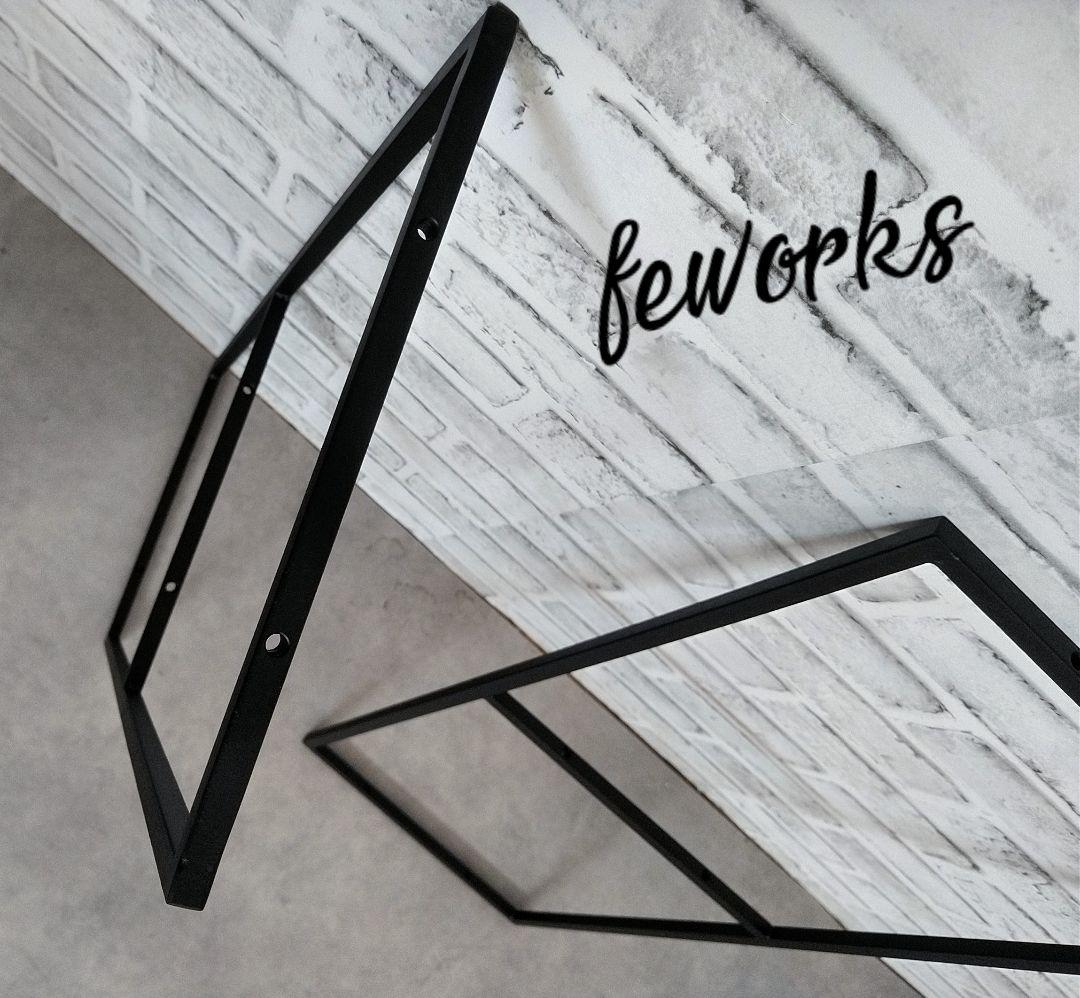 アイアンラック枠　激細10ミリ　サイズオーダー可能　天井吊り壁付け　シェルフ　棚