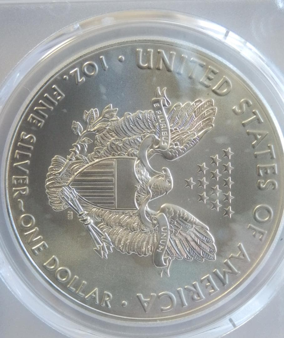 2020シルバー・イーグル・1ドルプルーフ銀貨PR70DCAM/トランプラベル