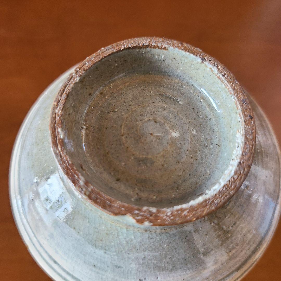 高麗　絵刷毛目瓶　鶏竜山窯　宋善常作