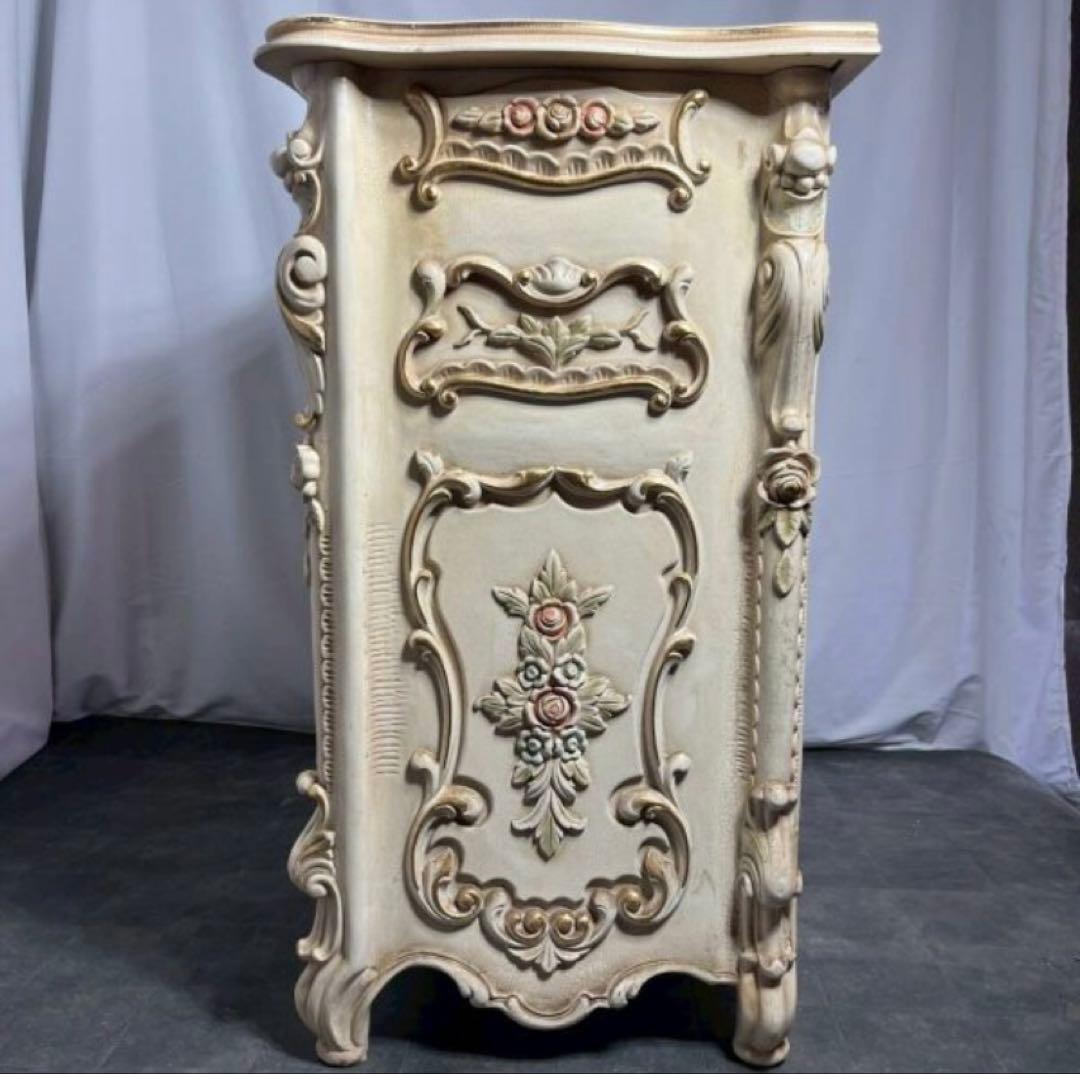 フレンチスタイル 木製 チェスト 5 引き出し ロココ調 バロック