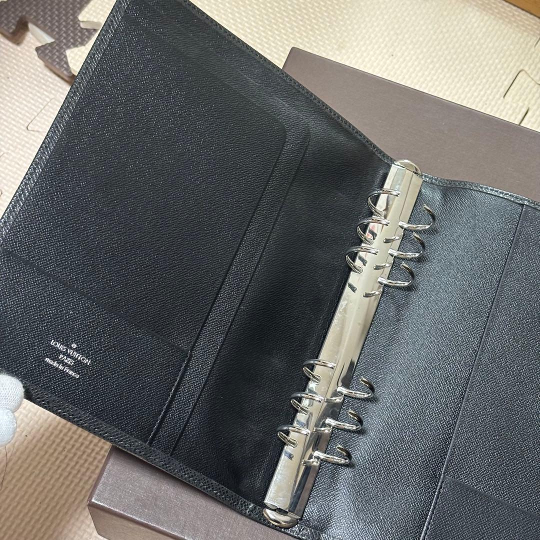 ルイヴィトン タイガ アジェンダ GM 手帳カバー リフィル付 ブラック