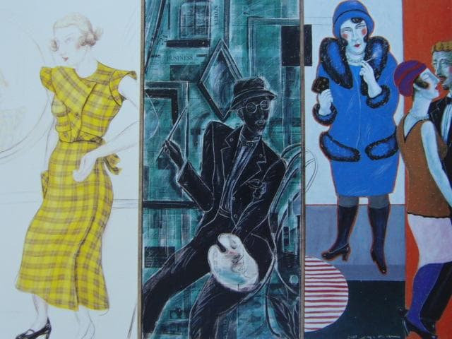 森田康雄、【M氏の誘惑】、希少な画集画、新品高級額・額装付