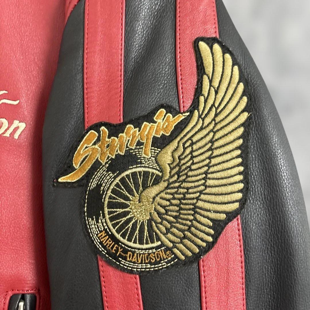 ハーレーダビッドソン ライダース 刺繍 ロゴ 中綿 キルティング ワッペン