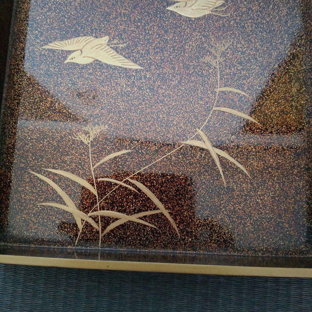 Tarou Kimoto　書道　豪華美品　漆塗り　梨地　金蒔絵硯箱