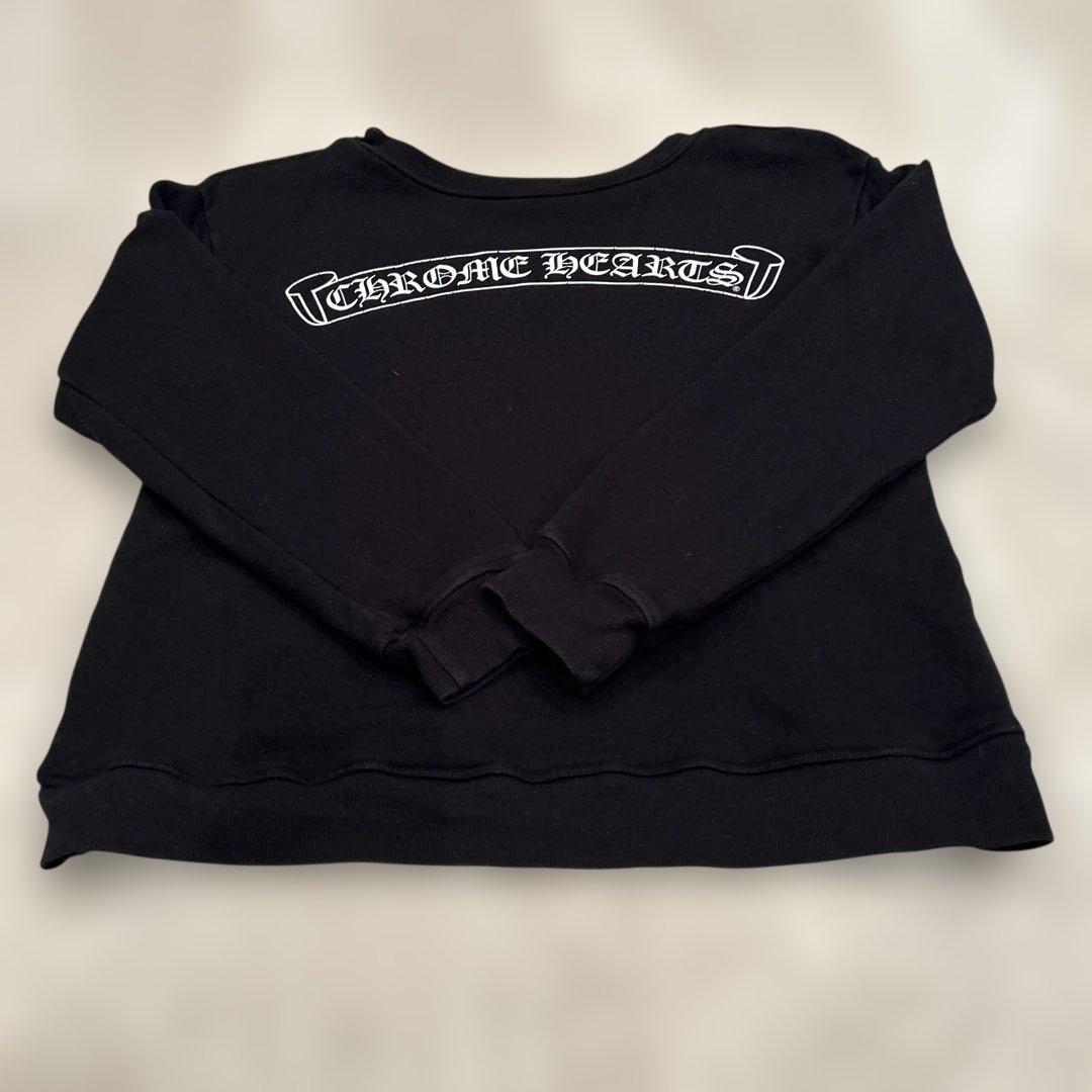 CHROME HEARTS 黒スウェットトレーナー　10Y