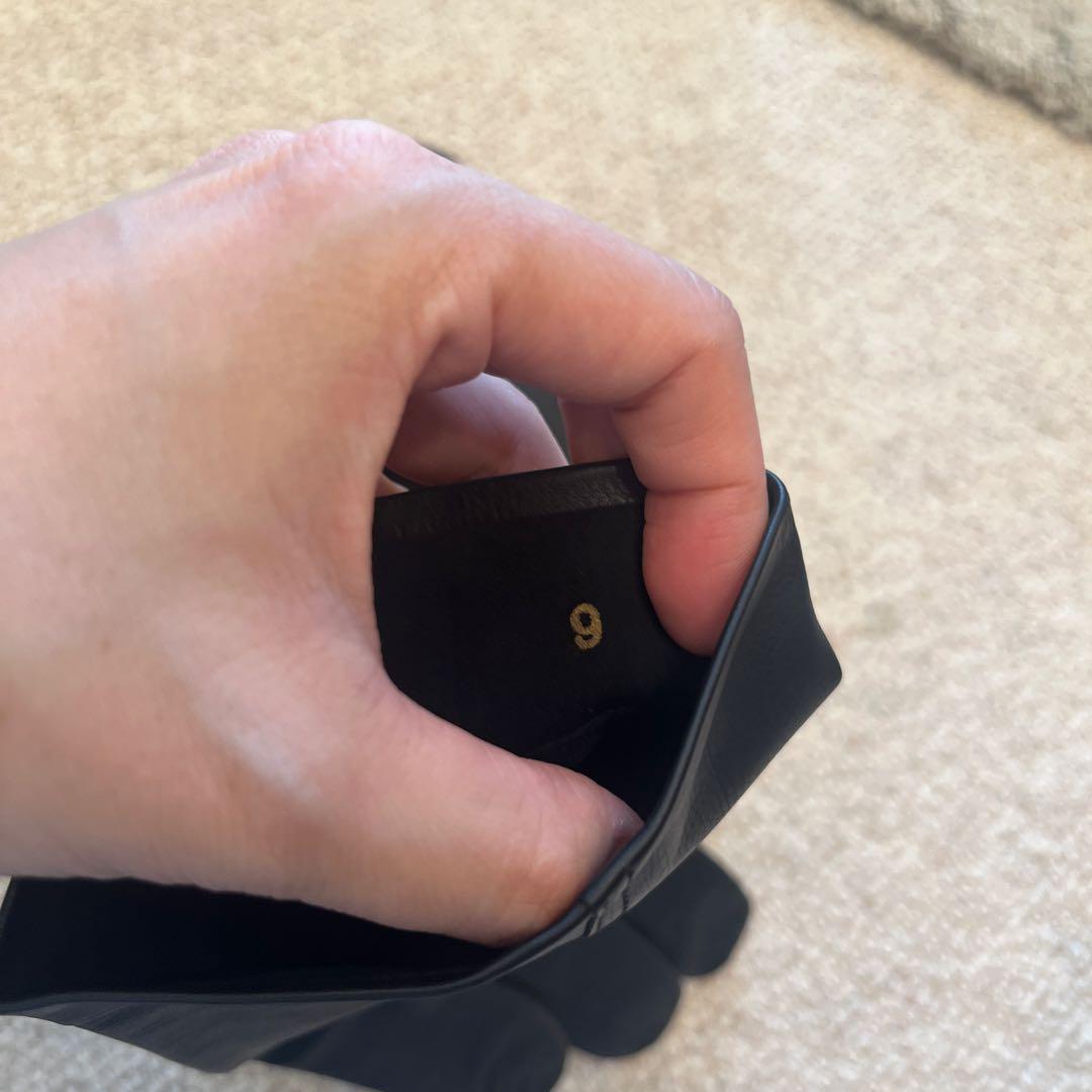 【新品タグ付き】JOHN LOBB ブラックカーフスキンレザー手袋 サイズ9