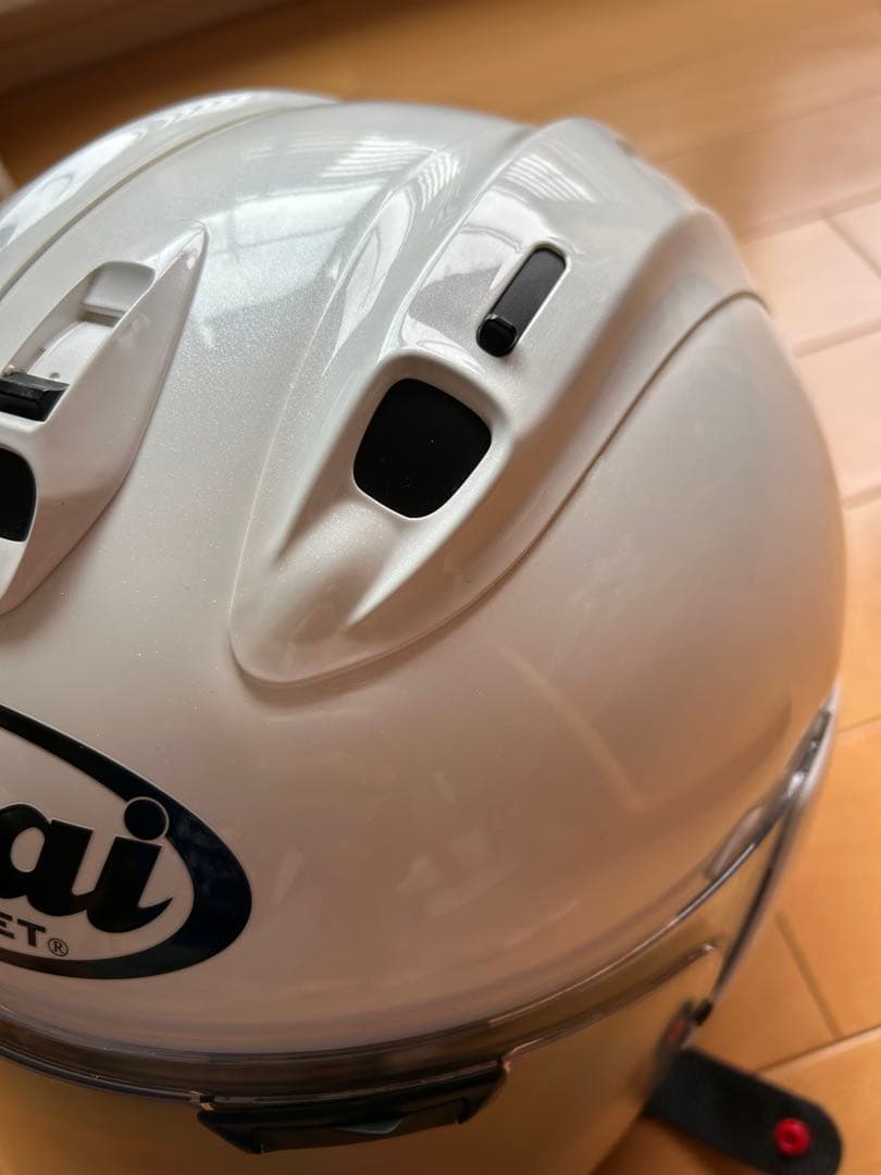 パ*ダ様 美品 Arai RX-7X 57-58㎝グラスホワイト ヘルメット ア