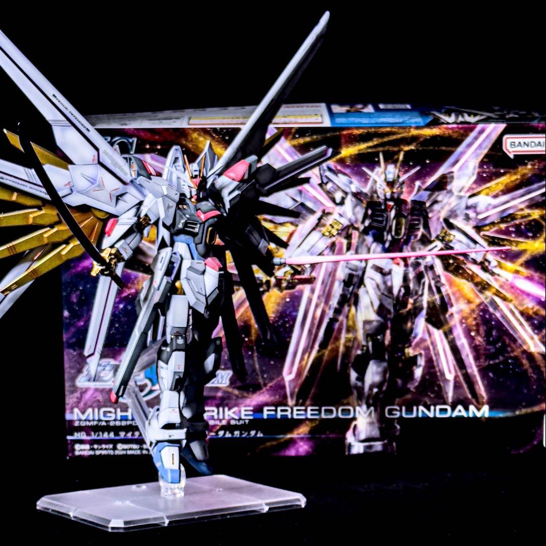 HG マイティーストライクフリーダムガンダム グラデーション塗装 塗装済み完成品