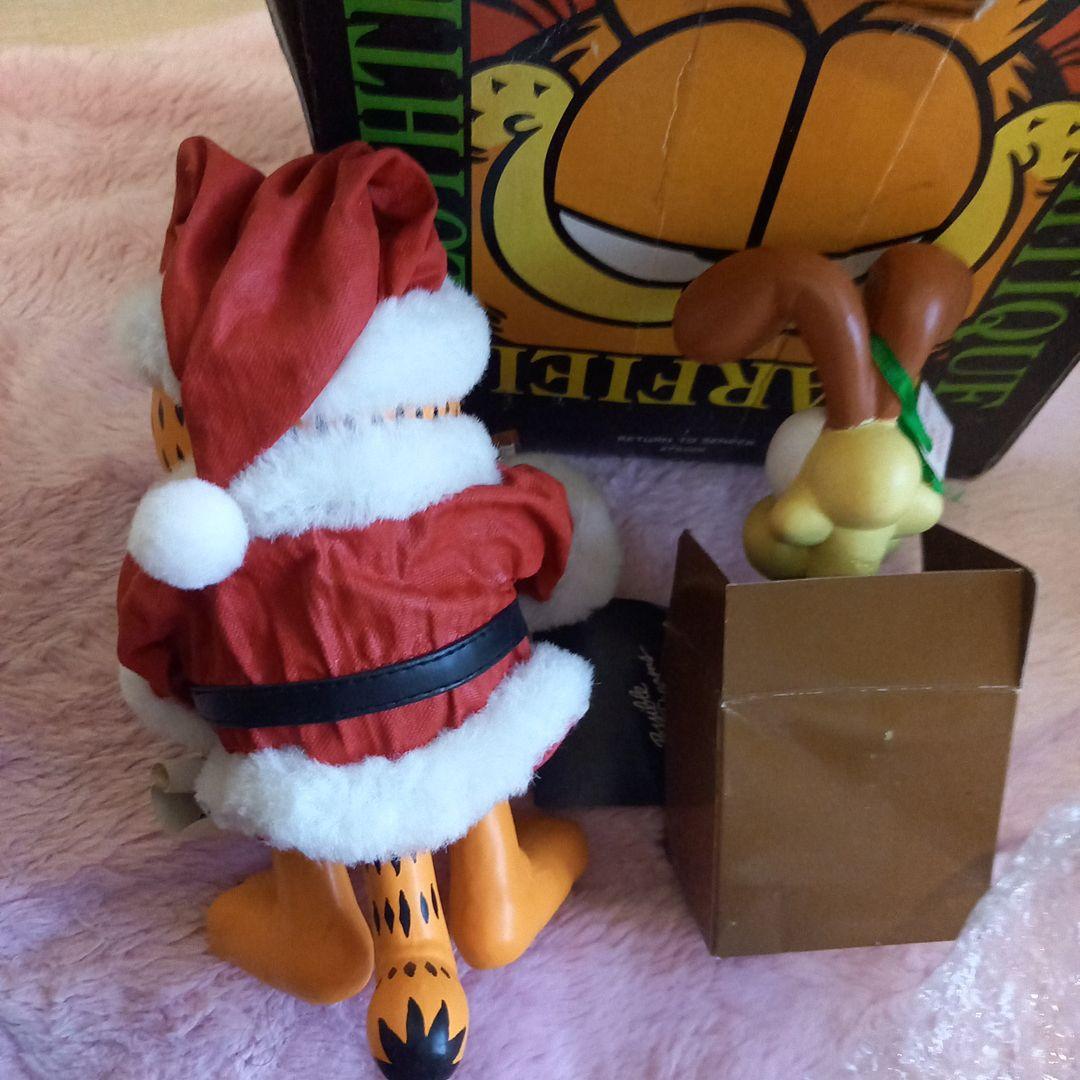 ヴィンテージ☆コレクター珍品☆1996☆ガーフィールド。クリスマス☆サンタ置物☆