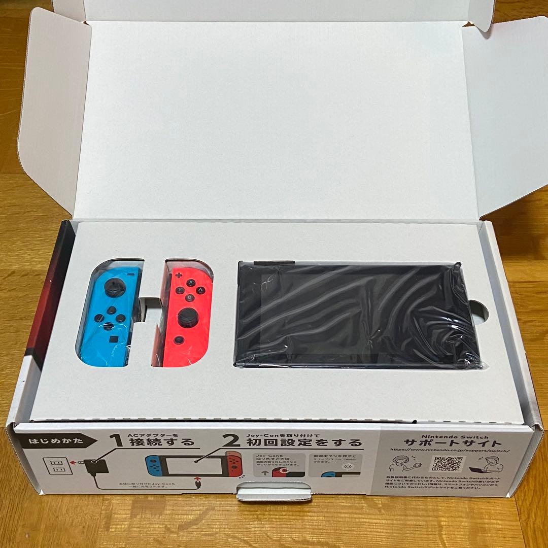 未対策機Switch初期型 フルセット128GB SD付 純正ケース付 ジャンク