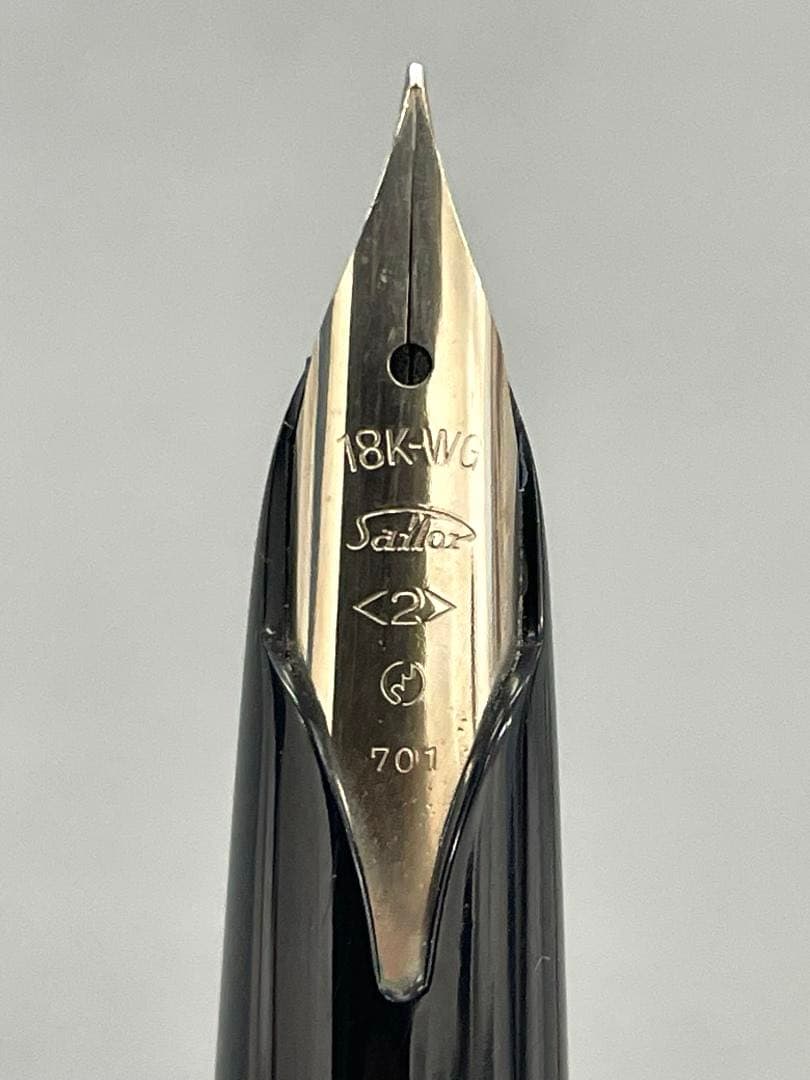 【未使用】セーラー万年筆　スターリングシルバー　18kWG 　＜２＞