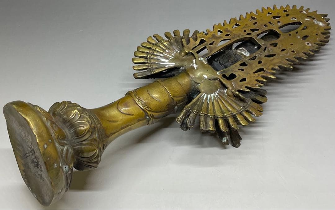 十一面千手千眼観世音菩薩　黄銅　病気平癒　災難除け　延命長寿　C2994