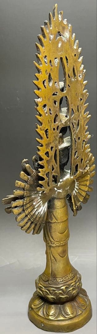 十一面千手千眼観世音菩薩　黄銅　病気平癒　災難除け　延命長寿　C2994