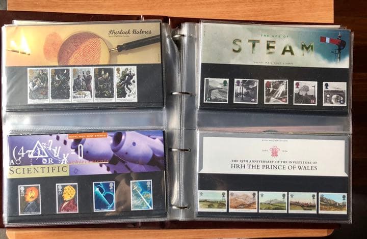 イギリス　記念切手コレクション