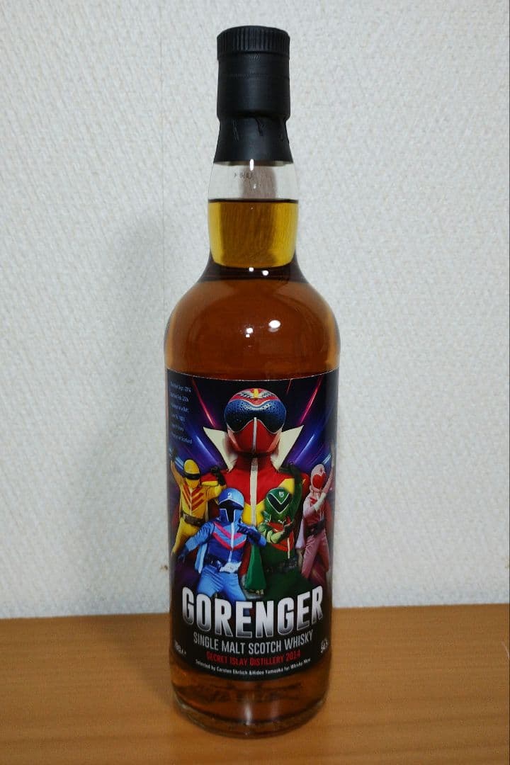 〈270本限定品〉秘密戦隊ゴレンジャーラベル・ウィスキーミュウ