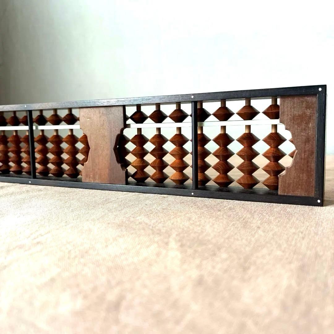 【業界の立役者 美術品級】雲州そろばん 岡田光信【最高級の梅玉 縞黒檀 27桁】