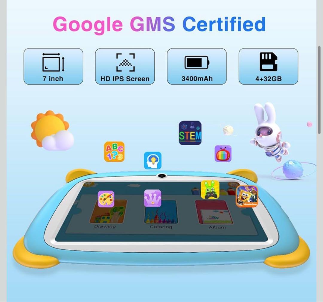 キッズタブレット Android タブレット 3400mAh 32GB