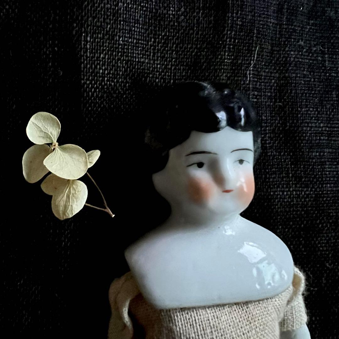 アンティーク　チャイナヘッドドール　タブリエ　16センチ　アナベルおまけ