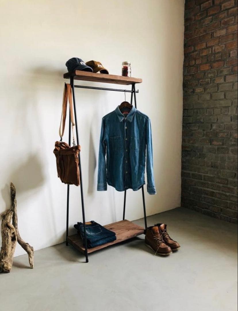 d*t様 貴重　特価　数量限定　ハンガーラック　インダストリアル　古材　搬入付き