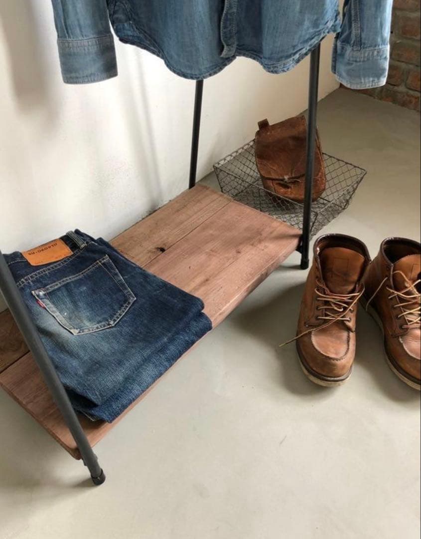 d*t様 貴重　特価　数量限定　ハンガーラック　インダストリアル　古材　搬入付き