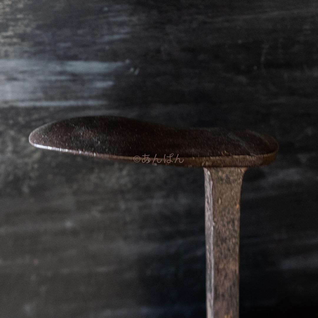 イギリス購入 アンティーク 靴職人 ディスプレイ アイアンスタンド 作業台蚤の市