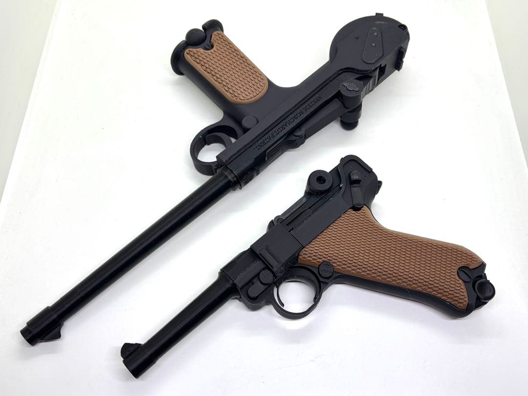 ルガーP08・ボーチャードC93 レプリカモデル　セット（機能なし、金属なし）