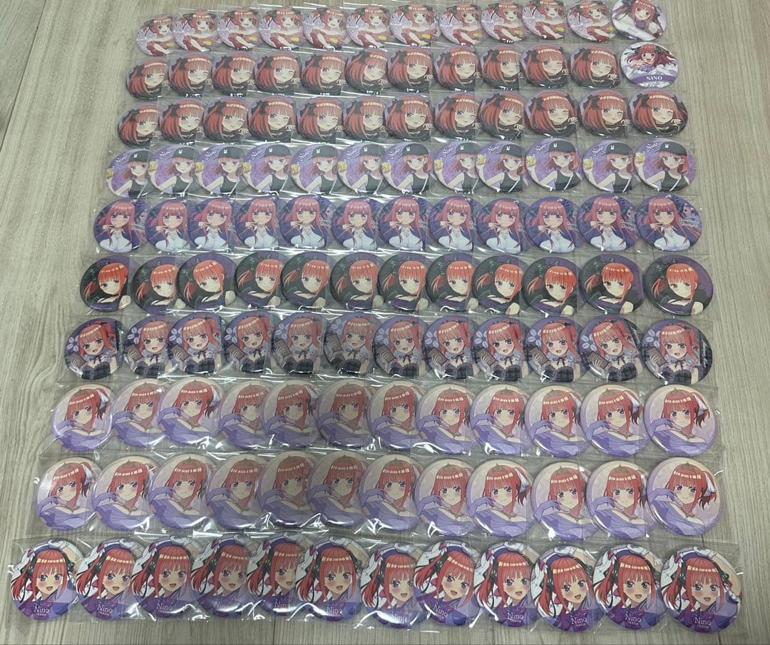 五等分の花嫁 中野二乃 缶バッジ まとめ売り セット