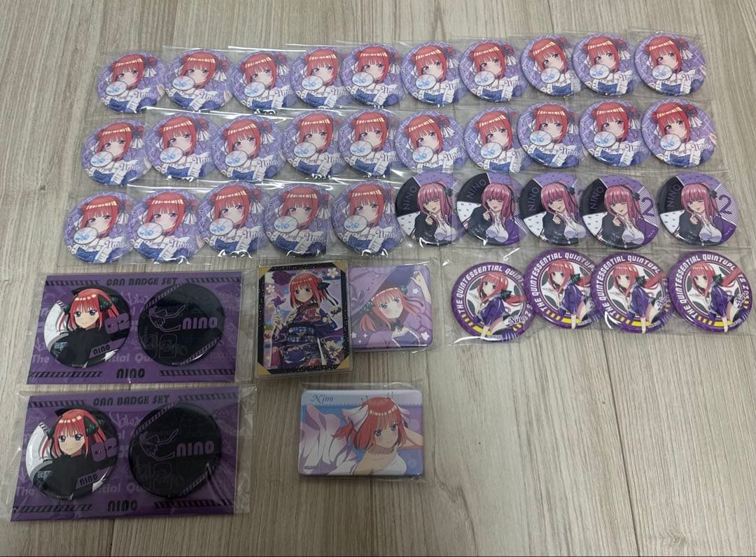 五等分の花嫁 中野二乃 缶バッジ まとめ売り セット