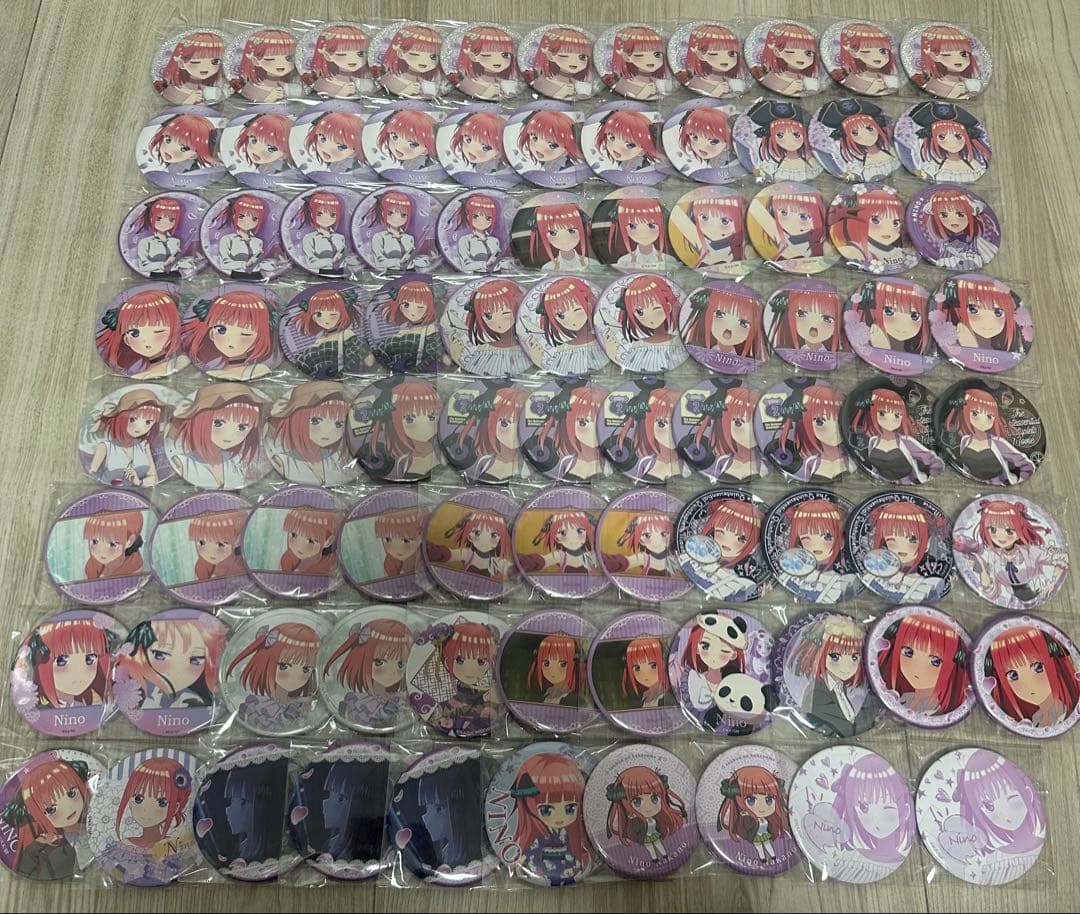 五等分の花嫁 中野二乃 缶バッジ まとめ売り セット