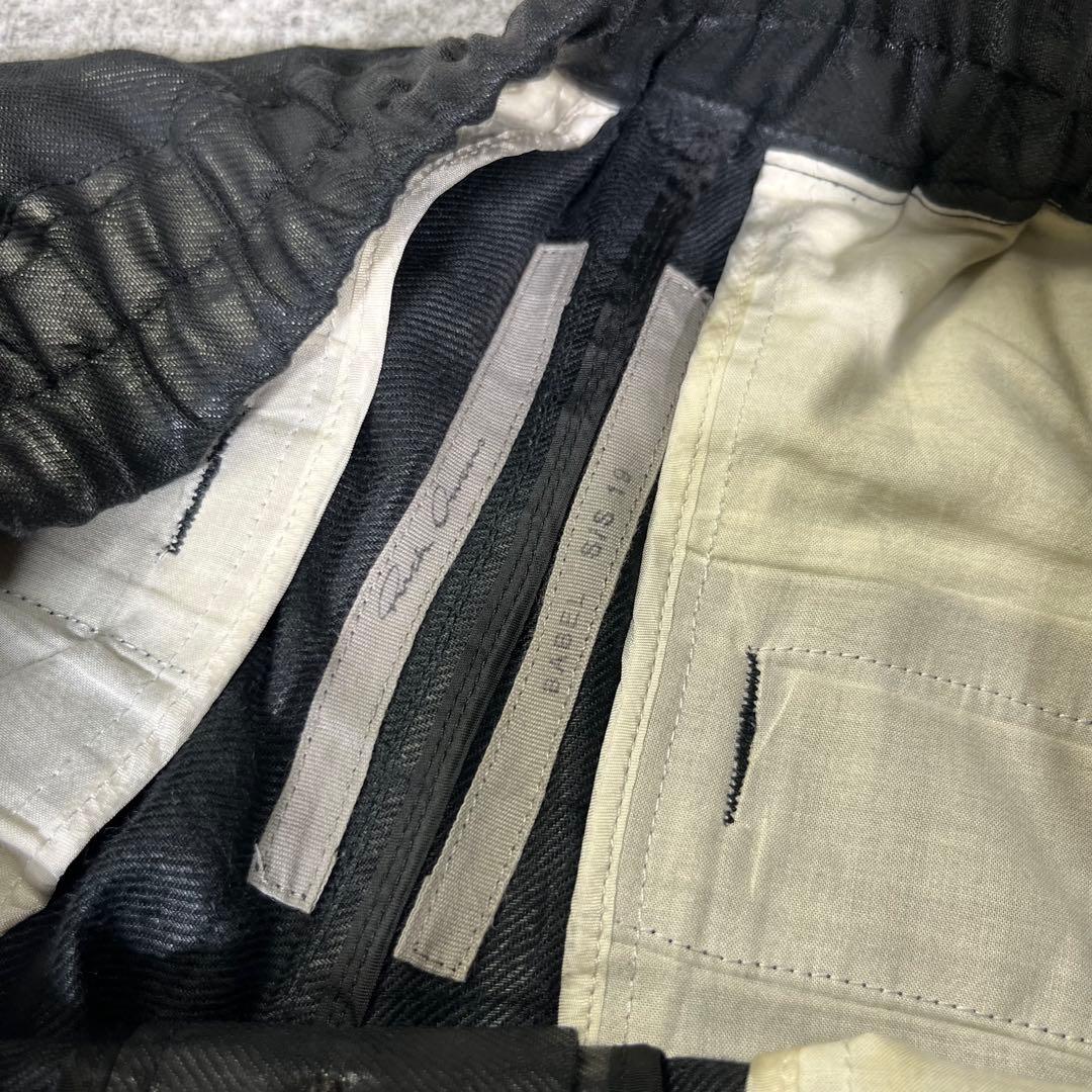 19SS Rick Owens コーティングサルエルジョガーパンツ【46】