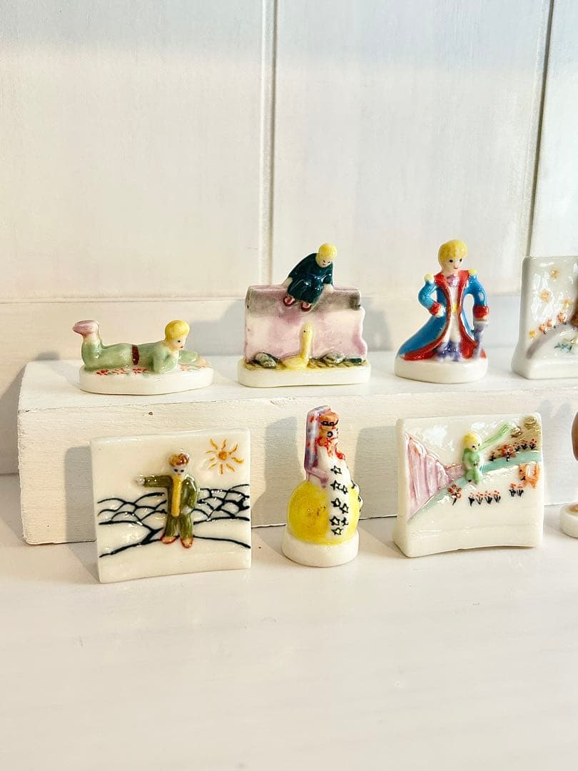 【激レア】2000年　星の王子さま　フェーブ完品10点セット　フランス製　陶器