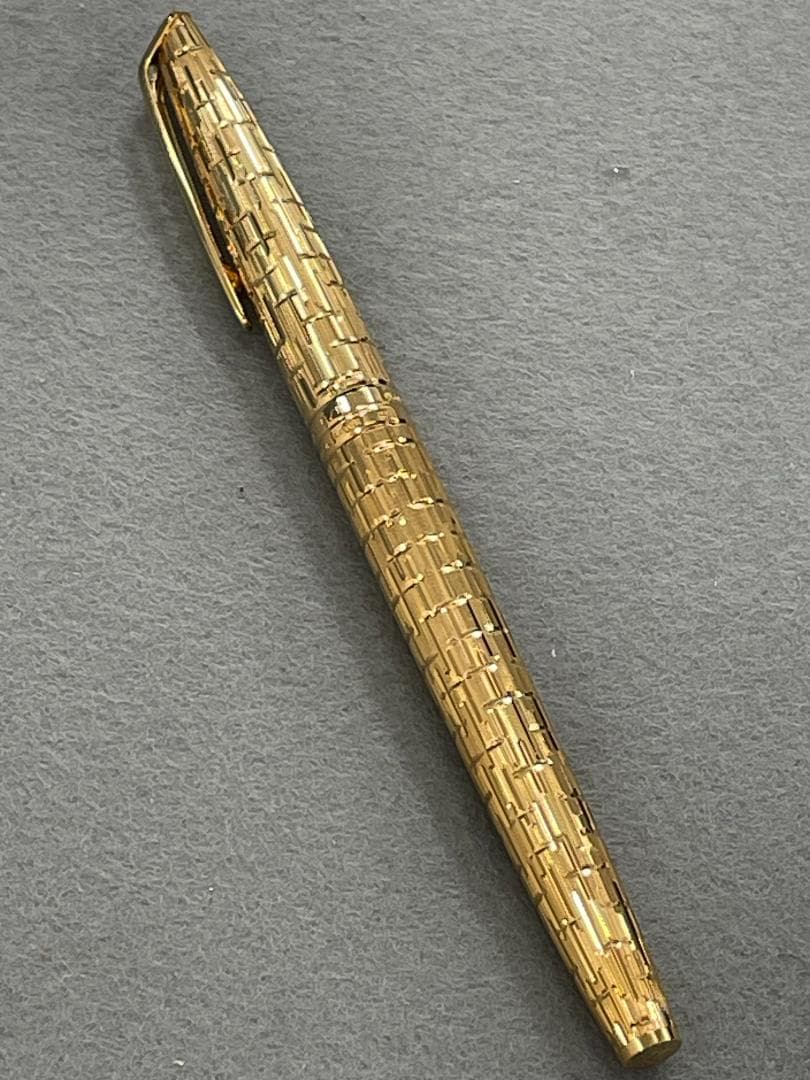 WATERMAN 万年筆 18Kゴールド 万年筆 編み目模様