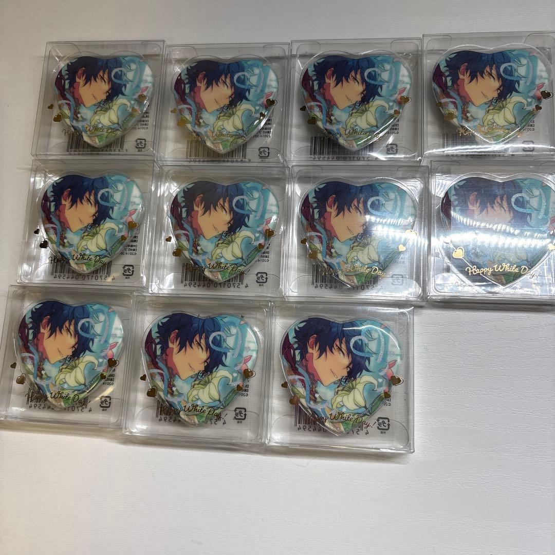 あんスタ　ホワイトデー　ハート缶バッジ　漣ジュン