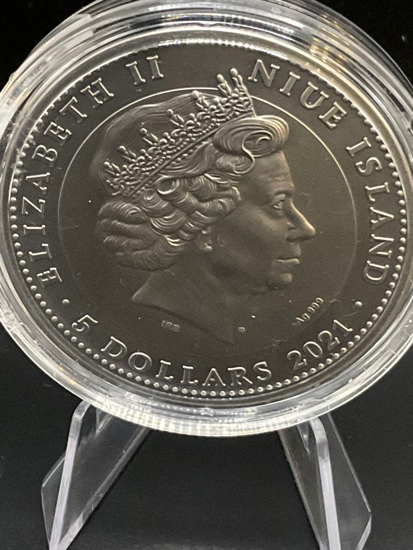 （訳アリ）2021年ニウエ　武士道　2オンス純銀（アンティーク仕上げ）