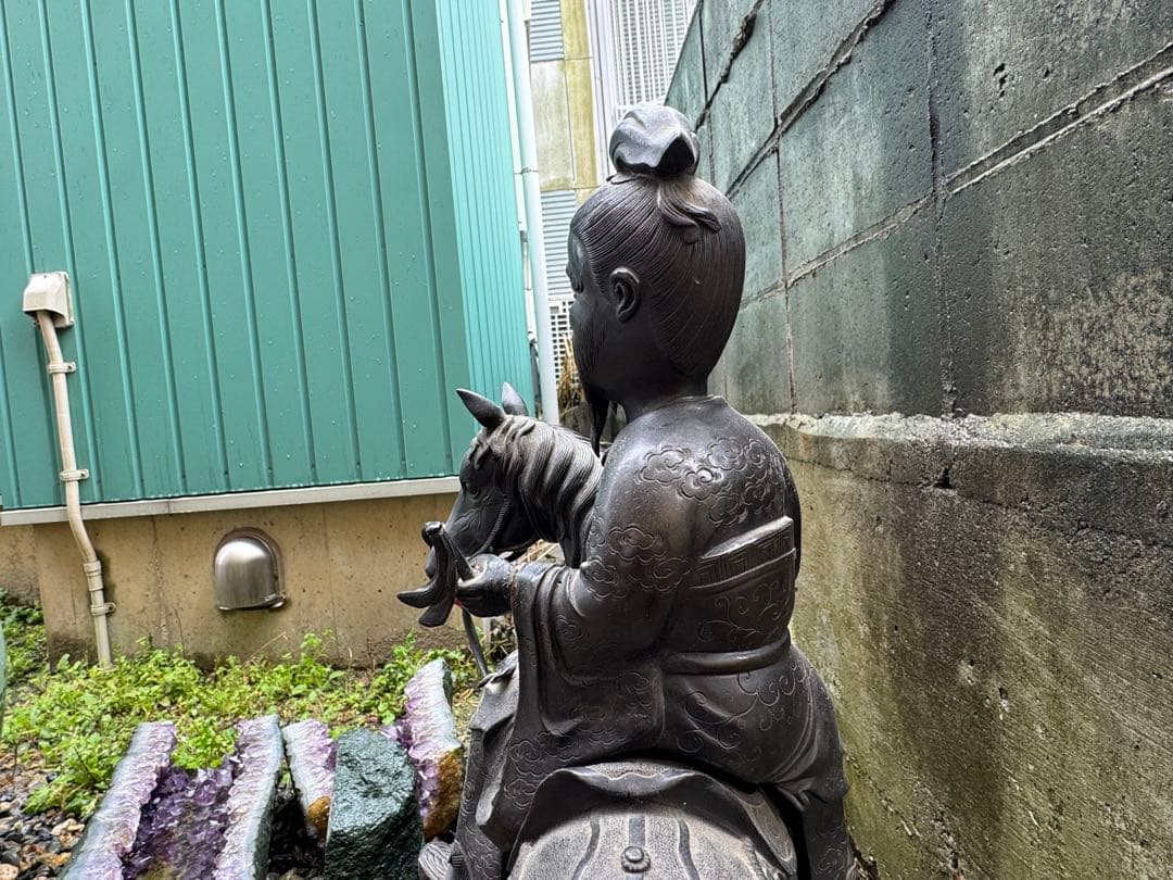 ‼️最後の値段‼️リサイクルFORT必見‼️4/14⑨‼️唐人乗り支那馬図‼️銅製香炉‼️