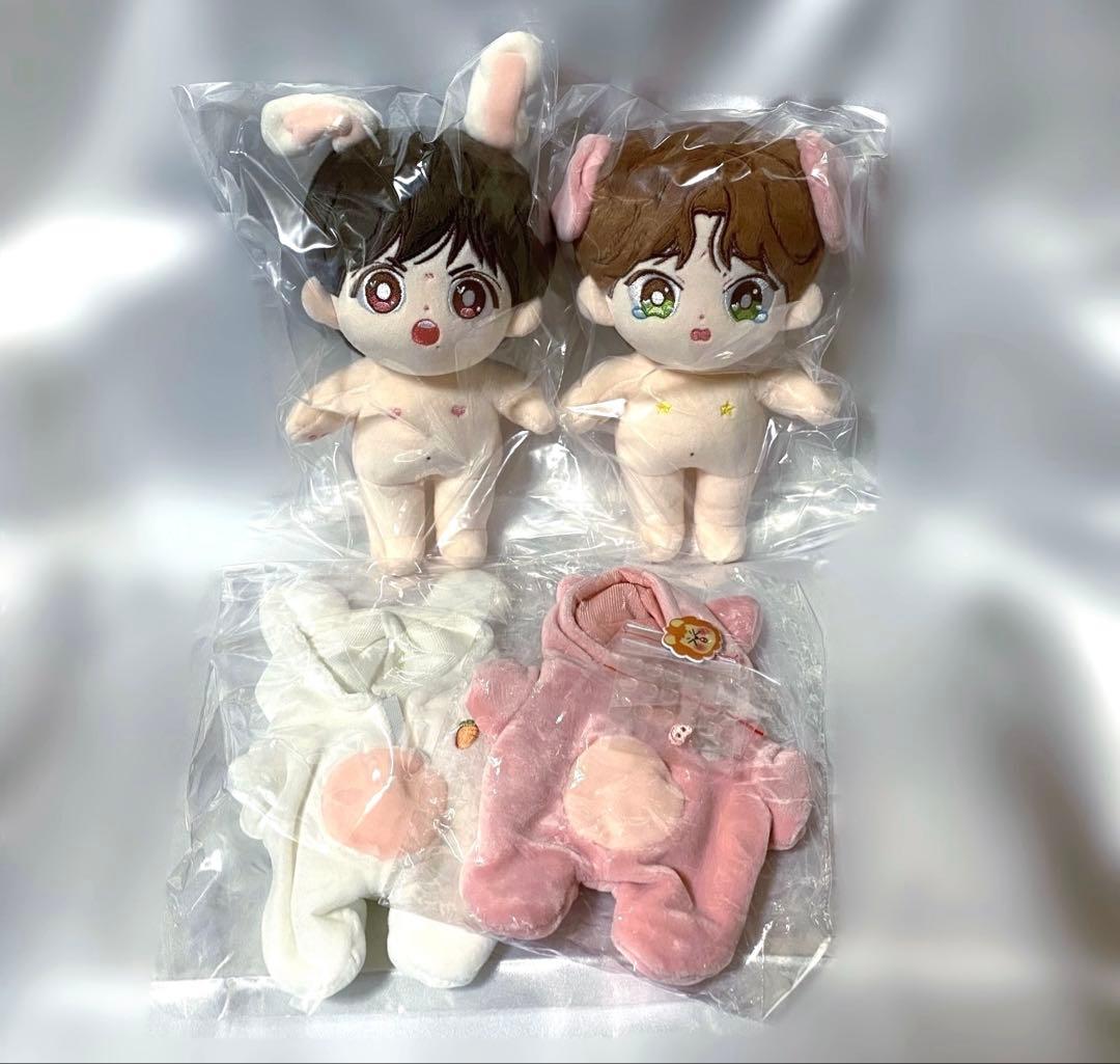 bjyx 肖戦 王一博 啵比赞比 泣豚 激兎 木鬼20cm ぬいぐるみ セット