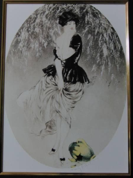 ルイ・イカール限定版・アールデコ/水差し/版上サイン、希少な額装用画集より