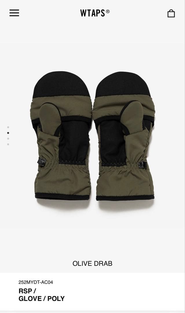 WTAPS RSP ミトン オリーブドラブ　サイズL