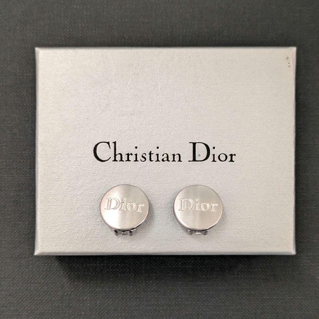 ♠未使用　Dior ロゴ　シルバー　クリップ　イヤリング　ディオール
