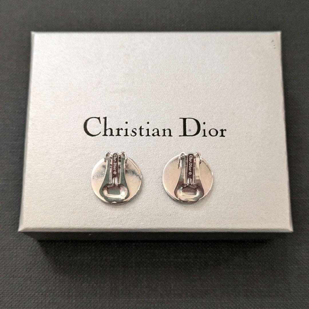 ♠未使用　Dior ロゴ　シルバー　クリップ　イヤリング　ディオール