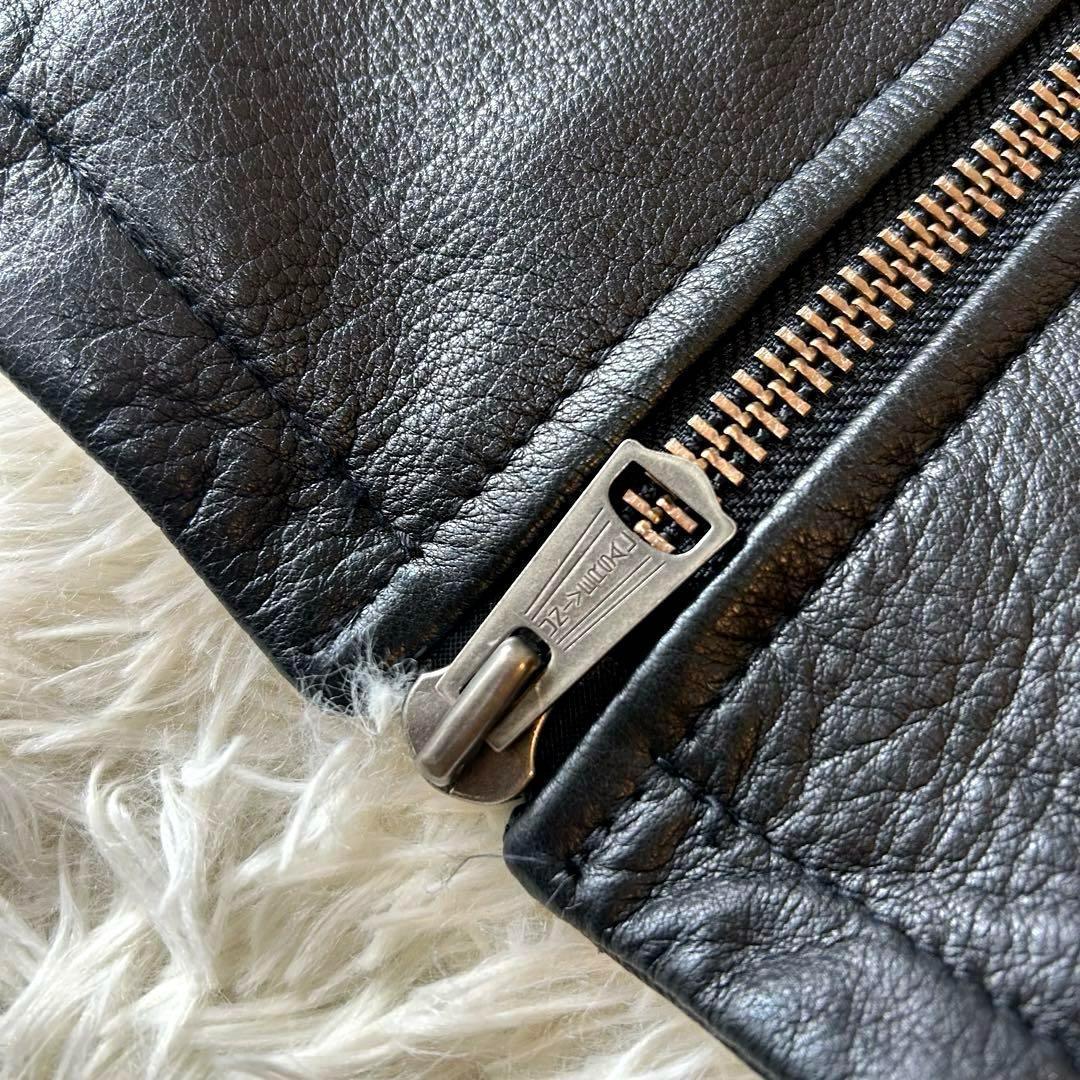 極美品　希少モデル　ジャッククローズ　ラムレザーライダースジャケット　M