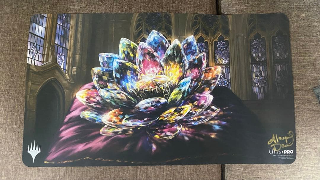 MTG 宝石の睡蓮 Jeweled Lotus直筆サイン プレイマット