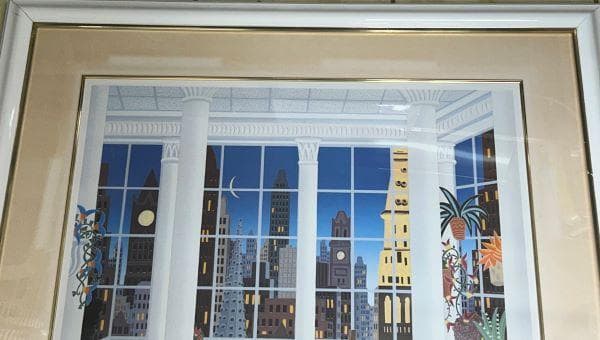 Y【中古】トーマス　マックナイト　マディソン・スクエア アートポスター　現状品S