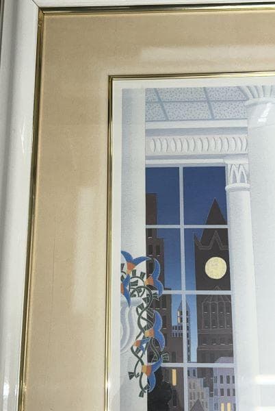 Y【中古】トーマス　マックナイト　マディソン・スクエア アートポスター　現状品S