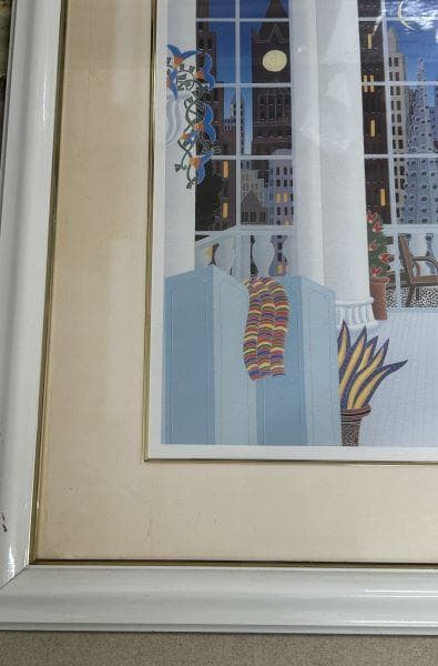 Y【中古】トーマス　マックナイト　マディソン・スクエア アートポスター　現状品S